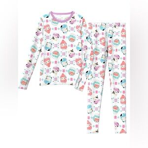 NWT ClimateRight Cuddl Duds Girls Thermal Base Layer Set Squishmallow Size L